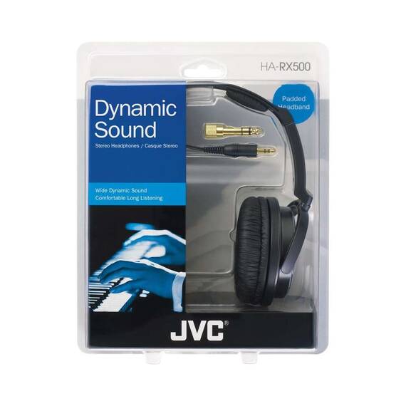 Casti JVC Over-Ear HA-RX500-E, negru-argintiu - 3- Roveli
