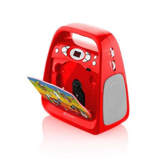 CD player cu Bluetooth si functie karaoke GoGEN DECKO, USB, MP3, Microfon, Rosu - 3- Roveli