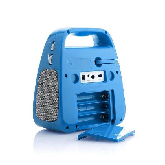 CD player cu Bluetooth si functie karaoke GoGEN DECKO, USB, MP3, Microfon, Albastru - 6- Roveli