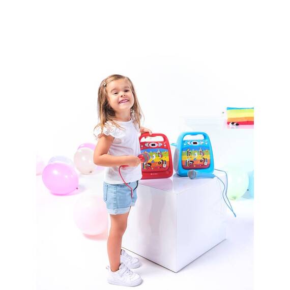 CD player cu Bluetooth si functie karaoke GoGEN DECKO, USB, MP3, Microfon, Albastru - 9- Roveli