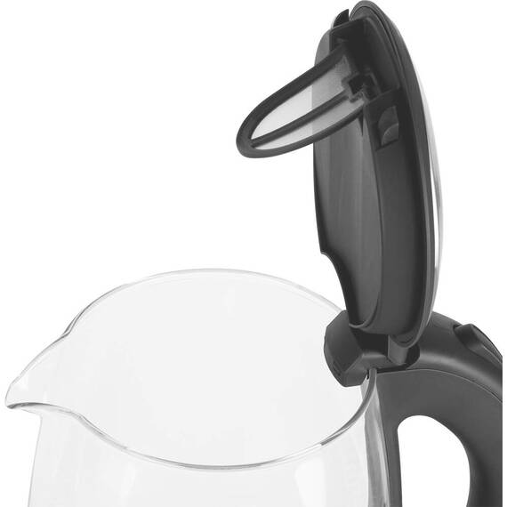 Fierbator electric 139365 Michelino, 1.8 litri, 1800 W, sticla, iluminare LED albastru - 2- Roveli