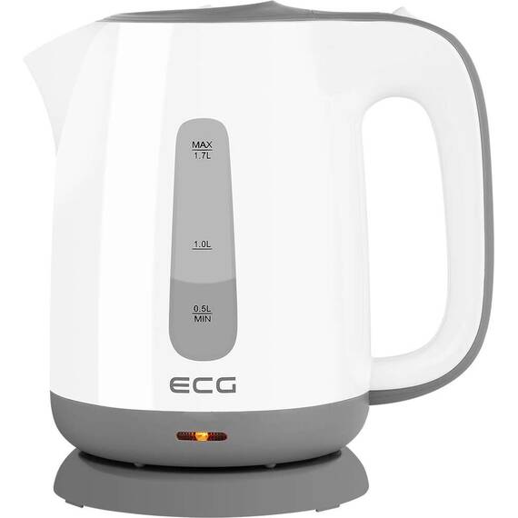 Fierbator electric ECG RK 1759 Classica Grigio, 2200 W, 1.7 litri, plastic de calitate, alb cu gri - 8- Roveli