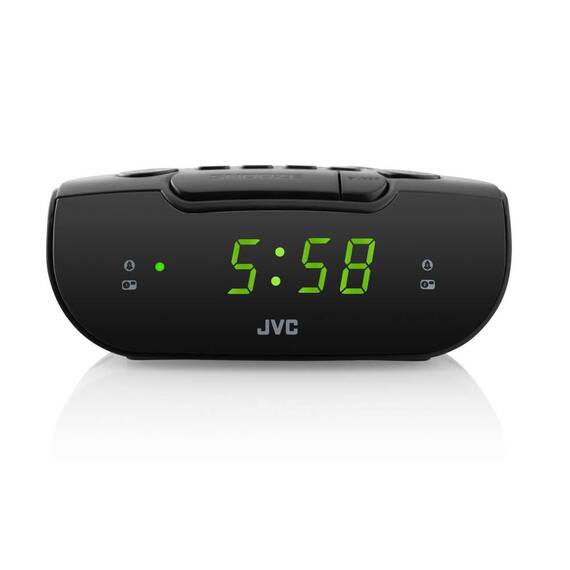 Radio cu ceas JVC RA-E111B, tuner digital FM/AM, alarma duala, Sleep, Snooze, negru - 4- Roveli