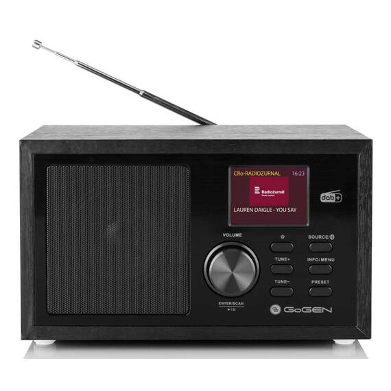 Radio GoGEN DAB 620 BTCB, 5W, DAB+/FM, Bluetooth, LCD color, ceas cu alarma, negru - 3- Roveli
