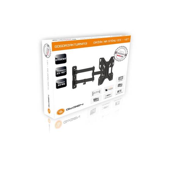 Suport TV reglabil GoGEN M, diagonala 23" la 42" (60-107 cm), 30 Kg, VESA, rotire si inclinare, negru - 3- Roveli