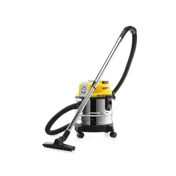 Aspirator multifunctional ETA Fachmann 4211 90000, 1200W, 15 litri, aspirare uscata si umeda, functie de suflare, negru/galben - - Roveli