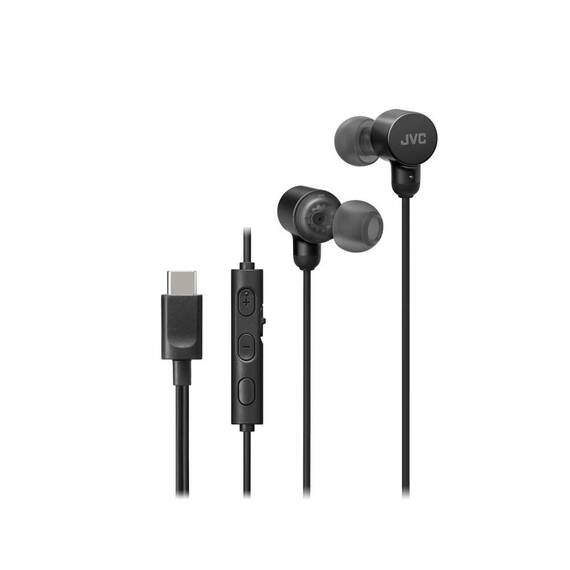 Casti JVC HA-FR29UC-B-U, Cu fir, In-Ear, Microfon, USB-C, Functie Mod Sunet, Husa, negru - - Roveli