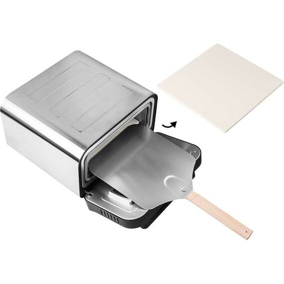 Cuptor electric pentru Pizza ECG Forza 4500, 1850 W, 450 °C, 45 litri, 5 programe, control digital, negru - 9- Roveli
