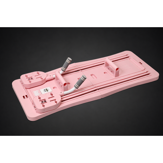 Placa Pilates multifunctionala, pliabila, roz - 5- Roveli