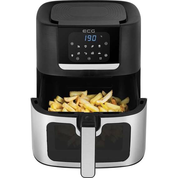 Friteuza cu aer cald ECG AF 8000 Crusty XL, 7 litri, 1700 W, control digital, 8 programe, temperatura 80-200°C - 8- Roveli
