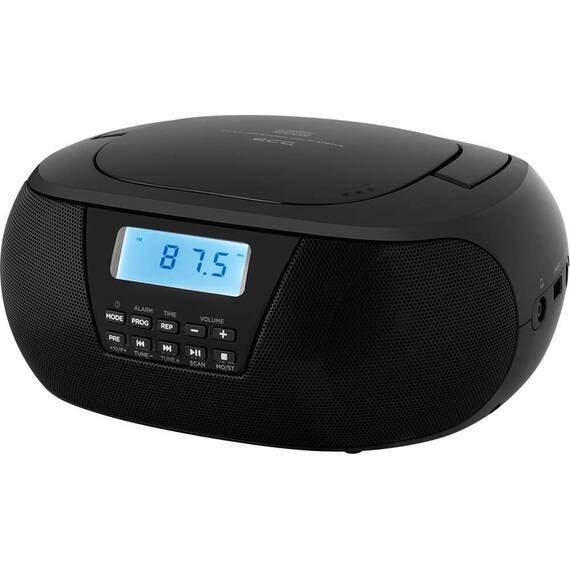 Radio CD Player ECG CDR 550, 2 x 1.5 W RMS, tuner FM cu memorie 40 de posturi,USB, negru - 2- Roveli
