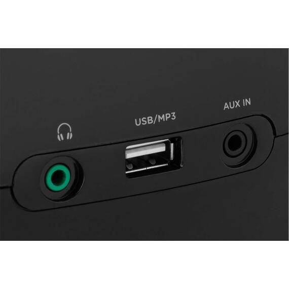 Radio CD Player ECG CDR 550, 2 x 1.5 W RMS, tuner FM cu memorie 40 de posturi,USB, negru - 8- Roveli