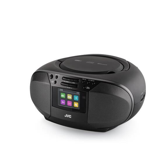 Radio cu CD JVC RD-E664B-DAB, 2x2.5W RMS, Bluetooth, USB, afisaj LCD, ceas, telecomanda, negru - 2- Roveli