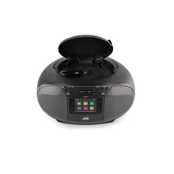 Radio cu CD JVC RD-E664B-DAB, 2x2.5W RMS, Bluetooth, USB, afisaj LCD, ceas, telecomanda, negru - 7- Roveli
