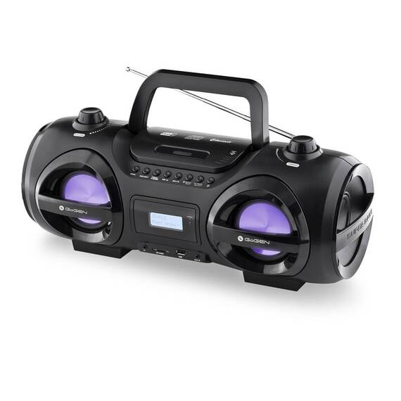 Radio FM cu CD și Bluetooth GoGEN CDM 425 BTDAB, 25 W, MP3, USB, card SD, telecomanda, negru/argintiu - 4- Roveli