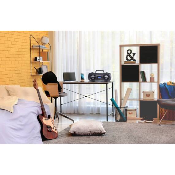 Radio FM cu CD și Bluetooth GoGEN CDM 425 BTDAB, 25 W, MP3, USB, card SD, telecomanda, negru/argintiu - 8- Roveli