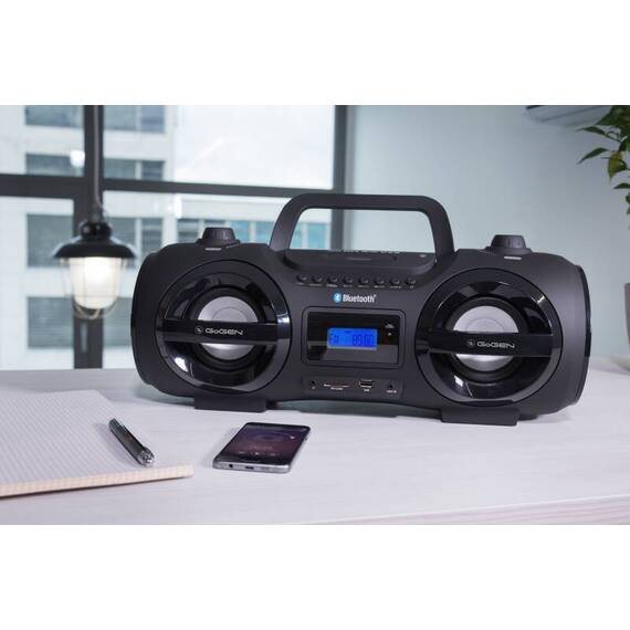 Radio FM cu CD și Bluetooth GoGEN CDM 425 BTDAB, 25 W, MP3, USB, card SD, telecomanda, negru/argintiu - 11- Roveli