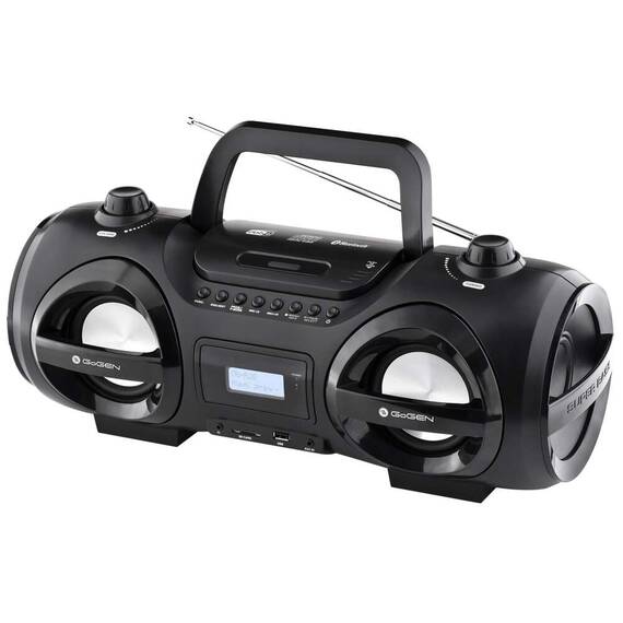 Radio FM cu CD și Bluetooth GoGEN CDM 425 BTDAB, 25 W, MP3, USB, card SD, telecomanda, negru/argintiu - - Roveli