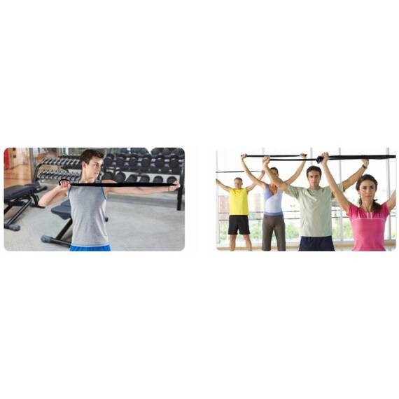 Curea de Yoga pentru exercitii de intensitate puternica, 300 cm,  Roz - 4- Roveli