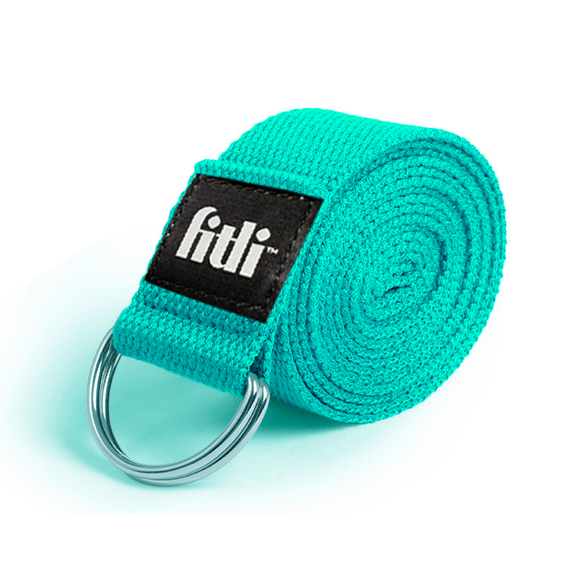 Curea de Yoga pentru exercitii de intensitate puternica, 300 cm, Turcoaz - 5- Roveli