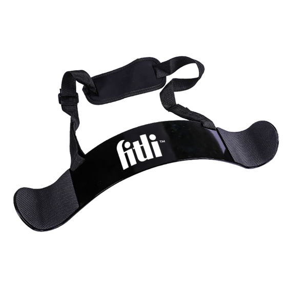 Izolator biceps pentru bodybuilding/sala/fitness, Arm blaster, Negru - - Roveli