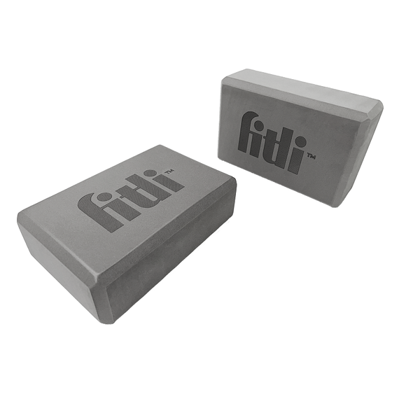 Cub pentru Yoga si Pilates, Fitness block, 23x15cm,FitLi, Gri - 3- Roveli