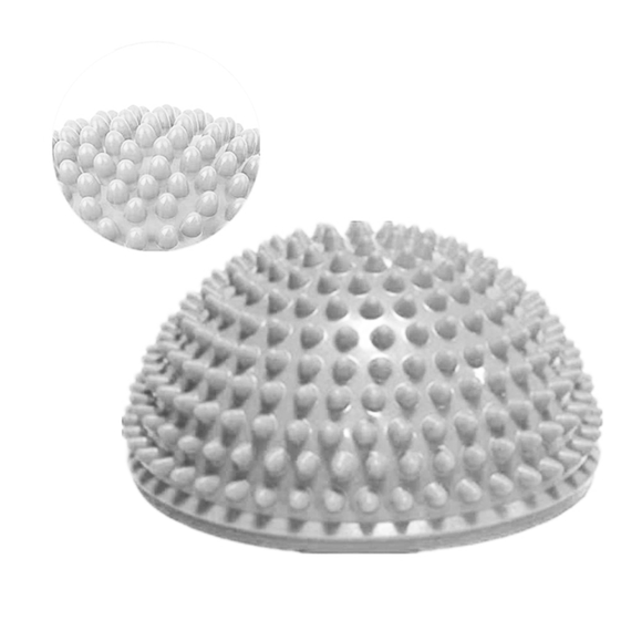 Set doua emisfere senzoriale pentru exercitii de echilibru, pompa inclusa, 16 cm, FitLi, gri - 7- Roveli