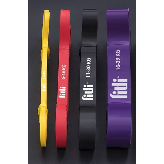 Set 4 benzi din cauciuc cu diferite niveluri de dificultate, 4 culori, carlig pentru usa inclus - 4- Roveli