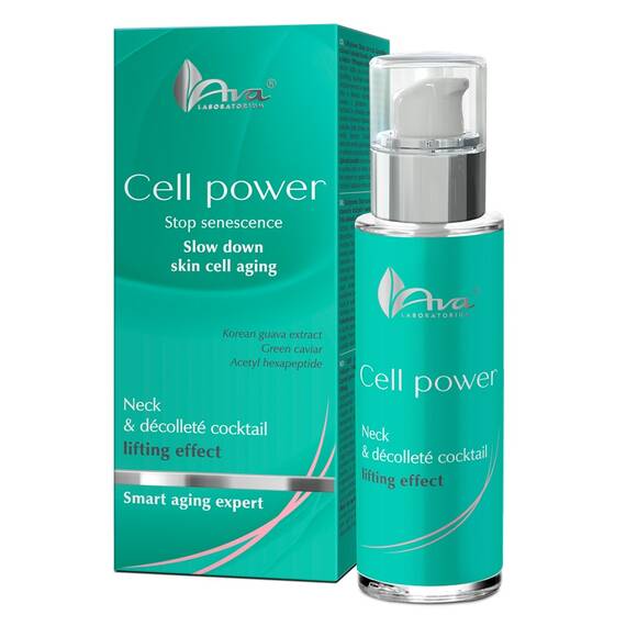 Cell power -Ser Cocktail pentru gat si decolteu cu efect de lifting - - Roveli