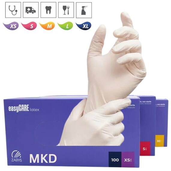 Manusi Examinare Latex Pudrate EasyCARE - - Roveli