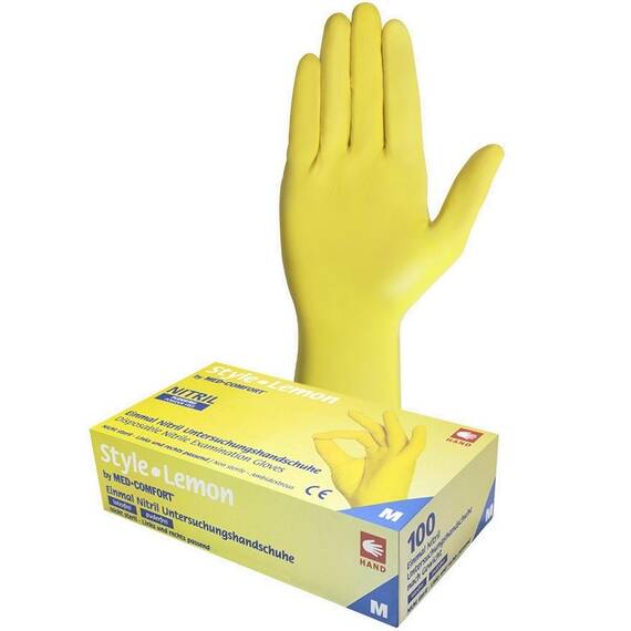 Manusi nitril Galbene Style Lemon - 2- Roveli