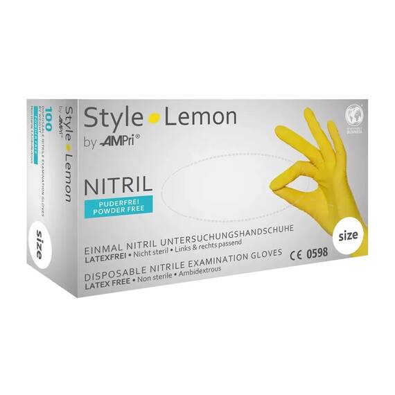 Manusi nitril Galbene Style Lemon - 6- Roveli