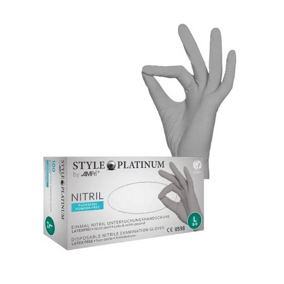 Manusi nitril Gri Style PLATINUM - - Roveli