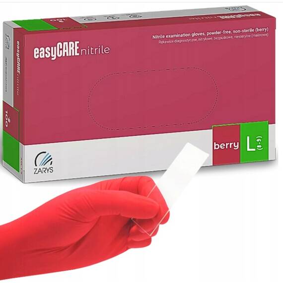 Manusi nitril nepudrate EasyCare Berry - 2- Roveli
