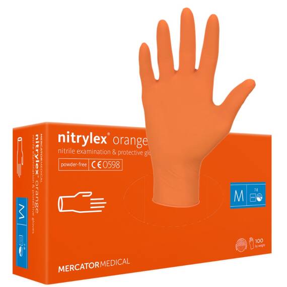 Manusi Nitril Nitrylex Orange - - Roveli