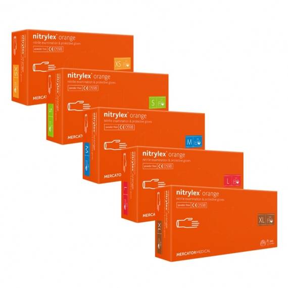 Manusi Nitril Nitrylex Orange - 3- Roveli