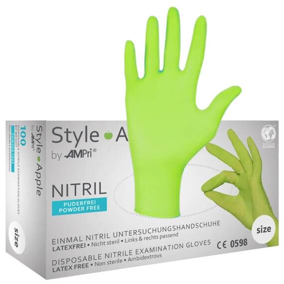 Manusi nitril Verde Green Apple - - Roveli