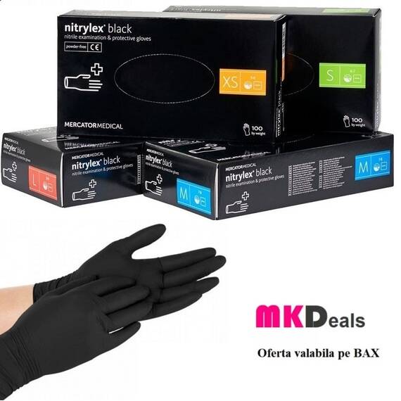 Oferta Manusi din nitril Nitrylex Black - - Roveli