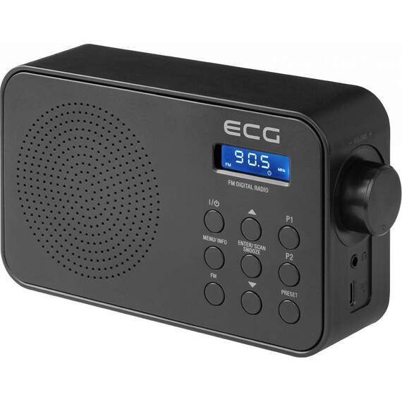 Radio FM ECG R 105, 1.2 W, alarma, memorie 30 de posturi - 3- Roveli