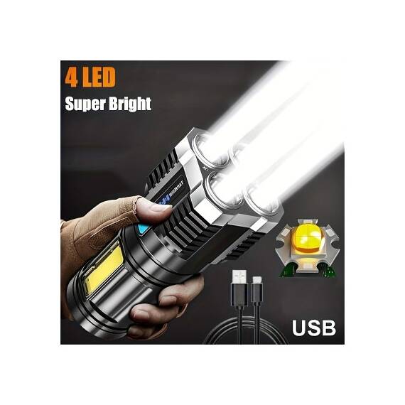 Lanterna LED reincarcabila 240 lm 3W Cod: FST-HY-912 - 2- Roveli