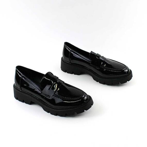 ​Mocasini dama , cu talpa groasa Y8BXX23102-BLACK, Culoare (12): Negru, Marime (12): 41 - 2- Roveli
