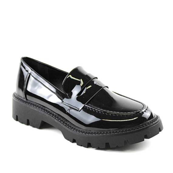 ​Mocasini dama , cu talpa groasa Y8BXX23102-BLACK, Culoare (12): Negru, Marime (12): 41 - - Roveli