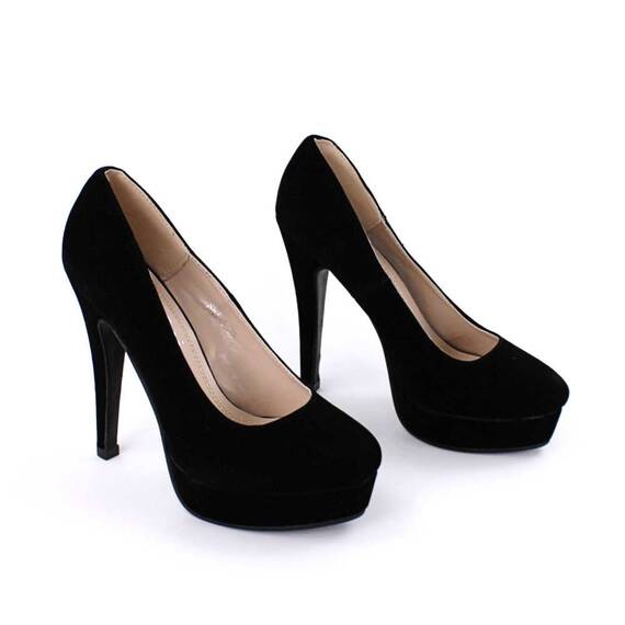 ​Pantofi de dama eleganti , cu platforma SH396-BLACK - 2- Roveli