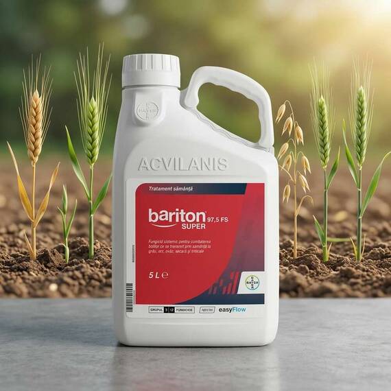 Bariton Super 97.5FS 5L fungicid sistemic, tratament seminte Grau, Orz, Ovaz, Secara si Triticale - 2- Roveli