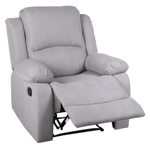 Fotoliu relaxant reglabil, material gri deschis, ASKOY NEW - 10- Roveli