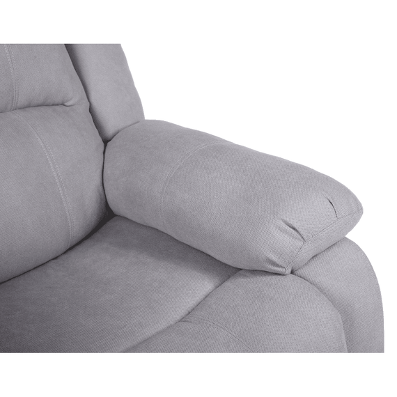 Fotoliu relaxant reglabil, material gri deschis, ASKOY NEW - 4- Roveli