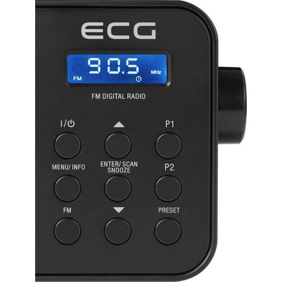 Radio FM ECG R 105, 1.2 W, alarma, memorie 30 de posturi - 8- Roveli