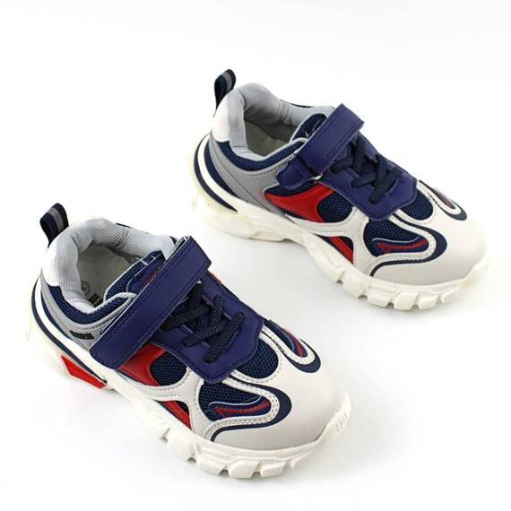 Pantofi sport pentru copii cu talpa usoara C10207-21-BLUE, Culoare (12): BLEUMARIN/GRI, Marime (12): 36 - 2- Roveli