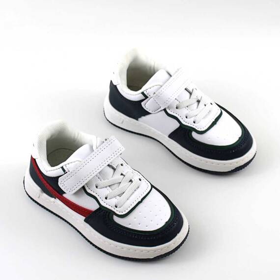 Pantofi sport pentru copii cu talpa usoara B10483-20-WHITE, Culoare (12): ALB/MULTICOLOR, Marime (12): 26 - 2- Roveli