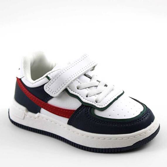 Pantofi sport pentru copii cu talpa usoara B10483-20-WHITE, Culoare (12): ALB/MULTICOLOR, Marime (12): 27 - - Roveli